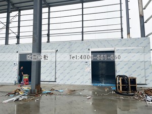 江西南昌800立方的食品雙溫冷庫安裝案例